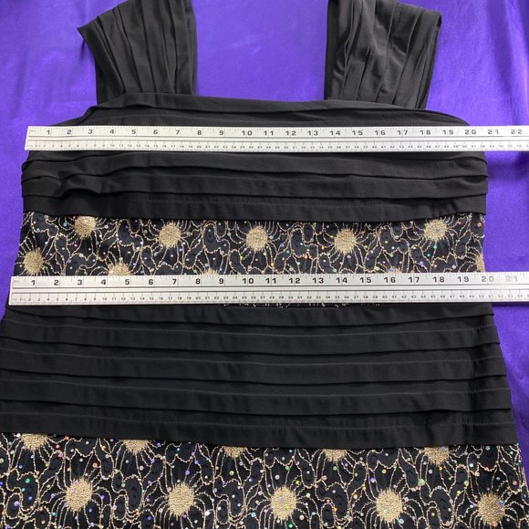 📌R & M Richards The Little Black Dress w/ Lace - Picture 10 of 15